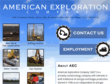 Tablet Screenshot of americanexploration.net
